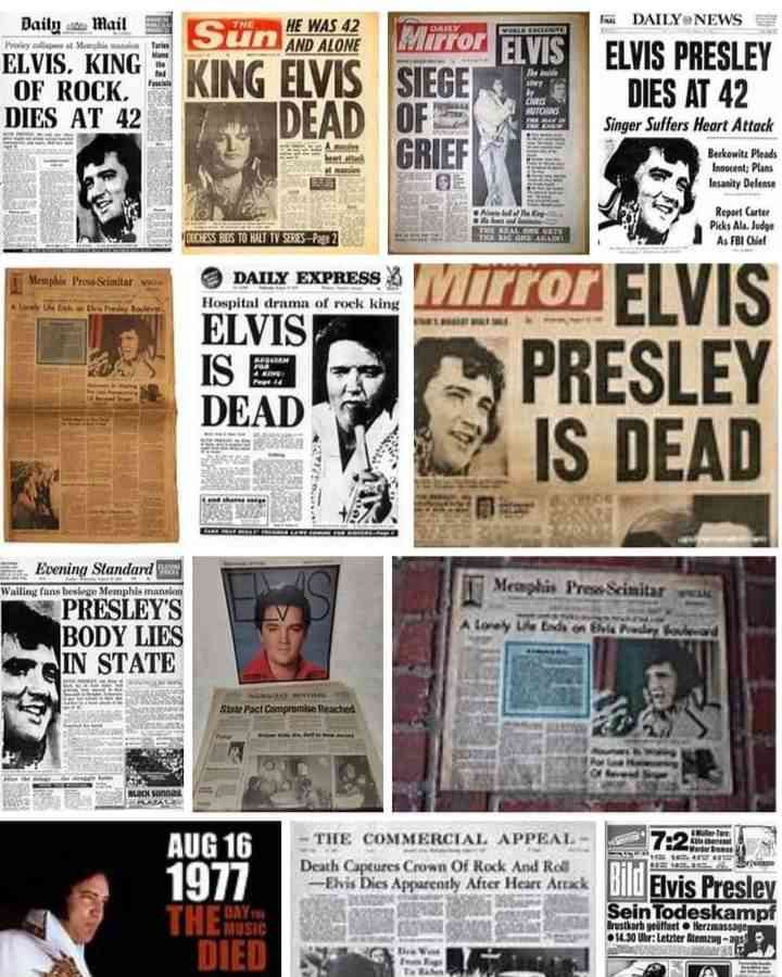 Berita kematian Elvis Presley (dok. Elvis team Berlin)