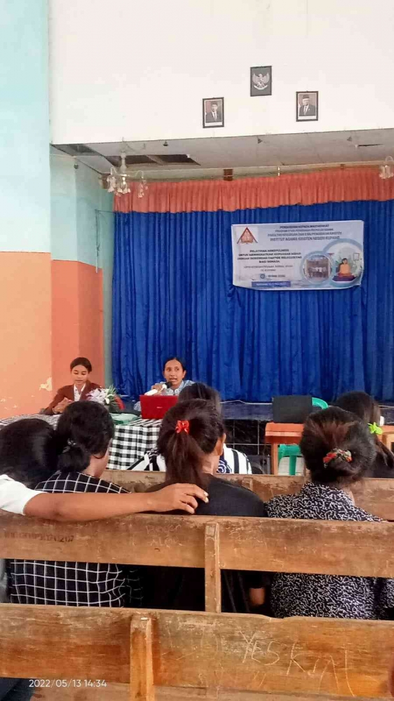  Gbr. 3. Suasana Pelatihan Mindfulness di UPTD Kesejahteraan Sosial Anak Riang Naibonat (dok.Pribadi Prodi PPA)