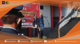 Kepala Lapas Lahat Kemenkumham Sumsel Soetopo Berutu saat menjadi Inspektur Upacara Kemerdekaan RI ke 77    (dokpri)