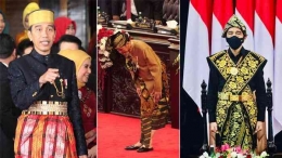 Presiden Jokowi dalam balutan berbagai baju adat|dok. Istimewa, dimuat Detik.com