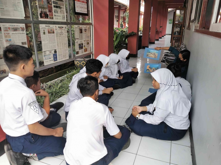 Kegiatan Fun Learning: Climate Change di SMP Negeri 6 Magelang. Foto: Dokumentasi Pribadi.