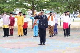 Peserta Upacara Mengenakan Pakaian Adat Berbagai Daerah Di Indonesia.  (Dok. Lapas Gorontalo)