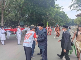 Penyambutan Pemerintah Daerah Kabupaten Tangerang beserta jajaran dengan Ketua Pelaksana (Dokpri)