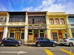 Museum Sun Yat Sen di Lebuh Armenian, George Town (rumah yang di tengah). Sumber: dokumentasi pribadi
