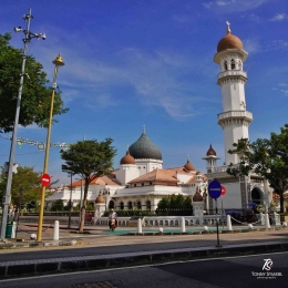 Masjid Kapitan Keling, Jalan Masjid Kapitan Keling, George Town. Sumber: dokumentasi pribadi