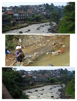 Lansekap perumahan di kawasan Empang, dilihat dari seberang sungai (Foto koleksi pribadi)