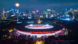 Pemandangan stadion Gelora Bung Karno Jakarta ( Travelink magazine )