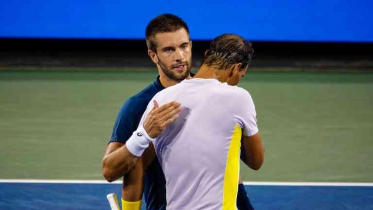 Image: Borna Coric dan Rafael Nadal (tennis.com)