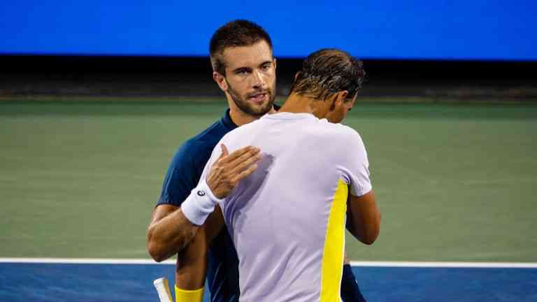Image: Borna Coric dan Rafael Nadal (tennis.com)