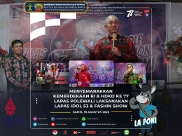 Lapas Idol S3 &  Fashion Show Meriahkan Kemerdekaan Republik Indonesia dan HDKD ke-77. Dokpri