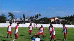 Skuad PSM saat latihan di Stadion Kalegowa, Kabupaten Gowa, Sulawesi Selatan, Kamis (18/8/2022) via Tribun-Timur.com 