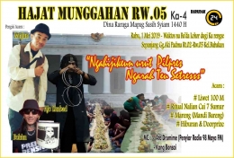 Poster Hajat Munggahan RW 05 tahun 2019. Sumber : Facebook Deden Bejo