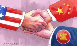 USA, PRC, and ASEAN in global trade. Source Shutterstock/Stepehens