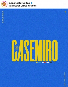 (Dokpri/konfirmasi MU Tekait kepindahan Casemiro)