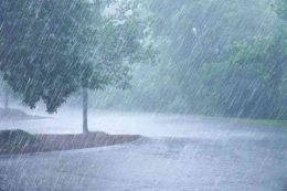 Ilustrasi hujan deras (sumber: nasional.kompas.com)