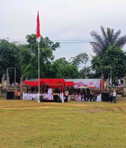 Pelaksanaan Upacara Peringatan HUT Kemerdekaan RI ke-77 di Kecamatan Pasawahan