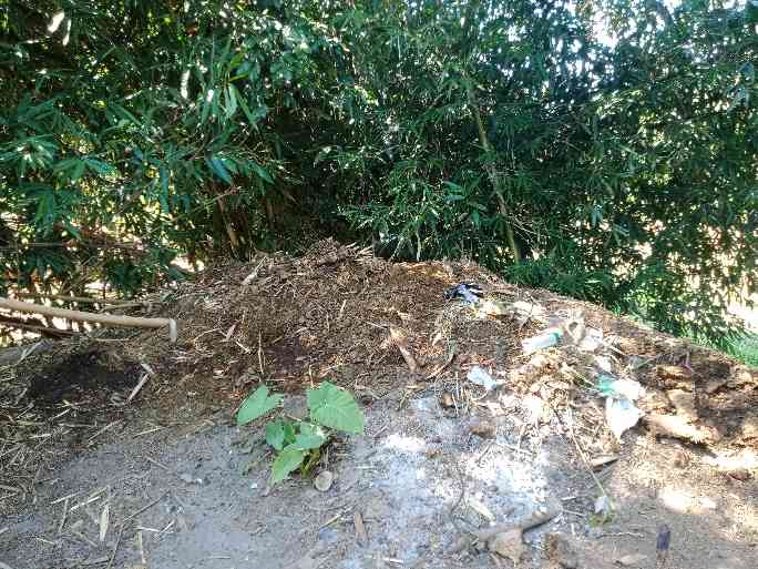 Salah satu titik lokasi pembuangan limbah ternak Desa Sumbermalang