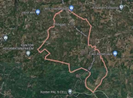Peta Lokasi Desa Sumbermalang Kecamatan Wringin Kabupaten Bondowoso