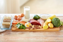 Ilustrasi makanan bergizi seimbang (Shutterstock)