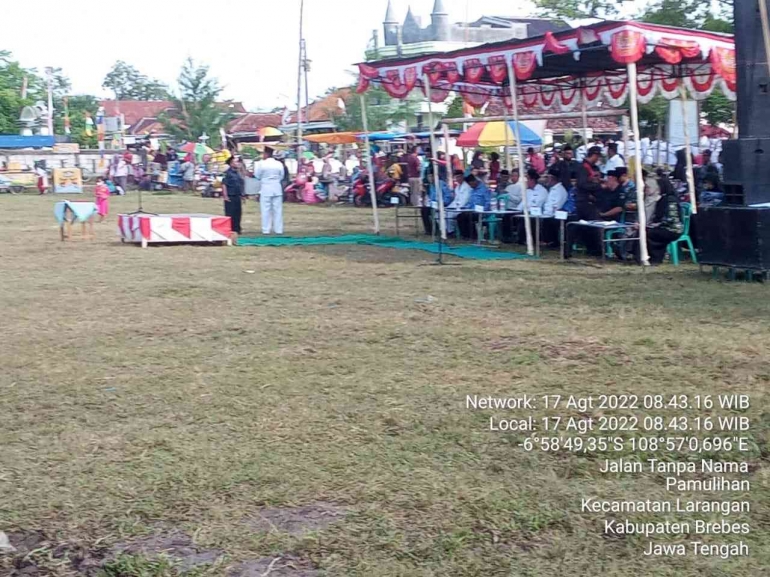 KetFot: Proses upacara kemerdekaan. Dok: Kepala Dusun