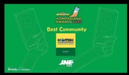 Dua tahun lalu KOMiK menyabet penghargaan sebagai komunitas terbaik di Kompasiana (Ilustrasi: IG @komik_kompasiana)