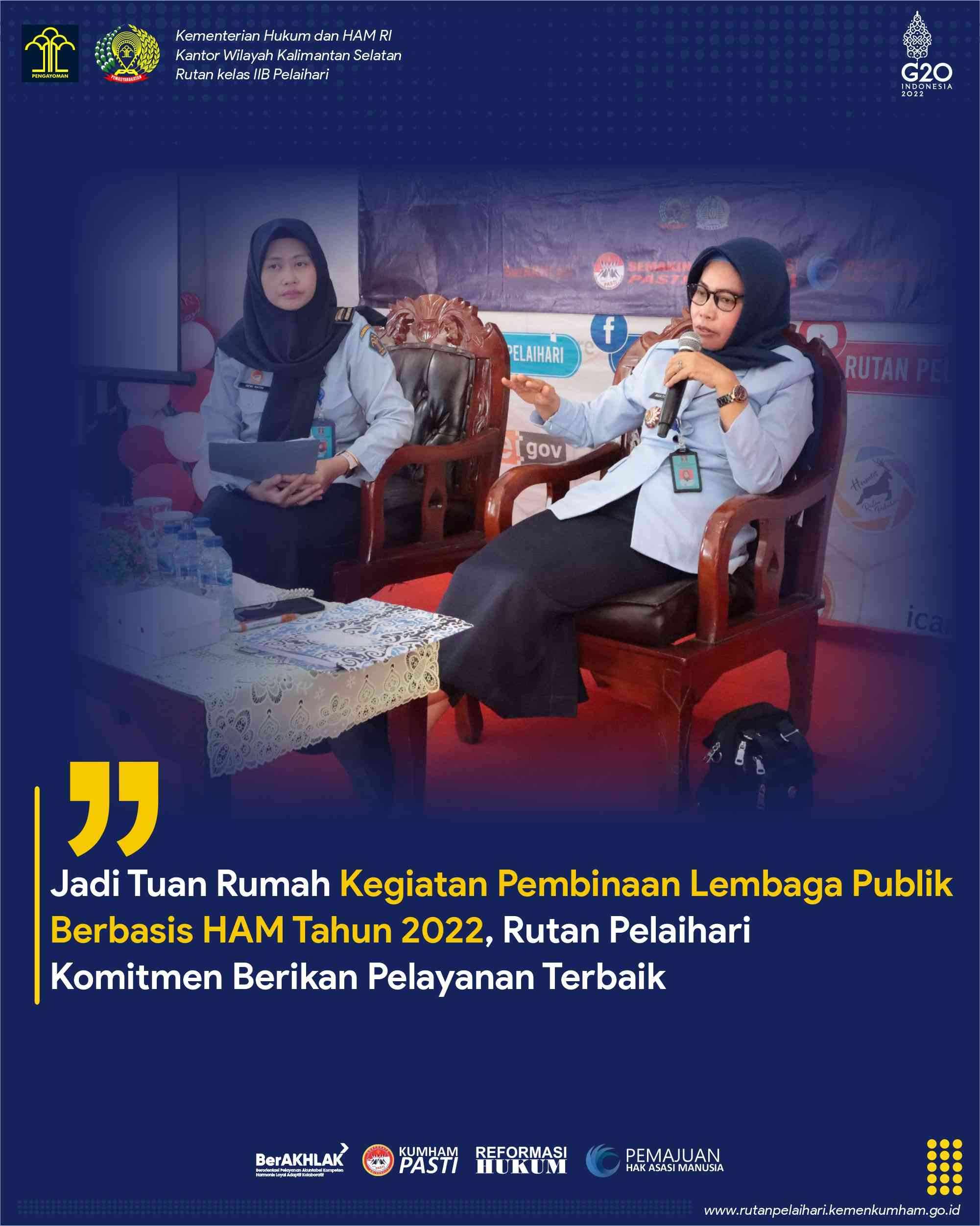 Rutan Pelaihari Jadi Tuan Rumah Kegiatan Pembinaan Lembaga Publik ...