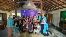 Foto bersama peserta workshop yang diadakan oleh kelompok 293 KKN UNS di Dusun Ngablak, Desa Keji, Muntilan, Magelang