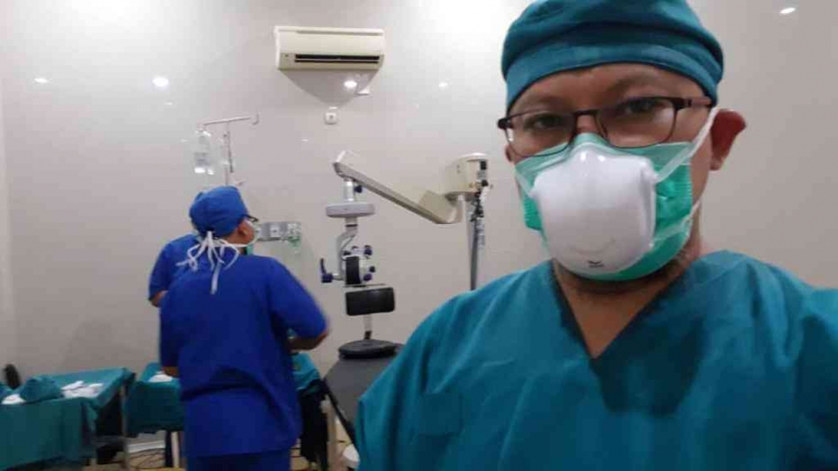 Dokter Agus Setyawan SpM, DOkter RSI Banjarnegara. Dok Pribadi