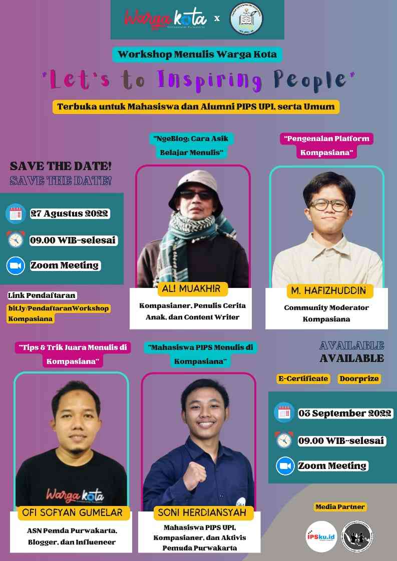 Workshop Menulis Warga Kota "Let's To Inspiring People" Di Kompasiana ...