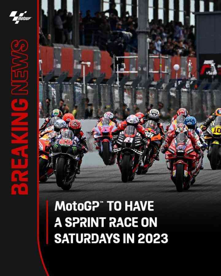 Sprint Race untuk MotoGP pada musim 2023 (sumber: Instagram MotoGP)