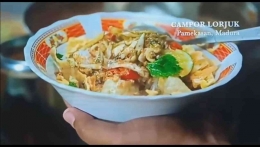 Kuliner Campor Lorjuk dalam Film Aruna dan Lidahnya | You Tube/screenshot
