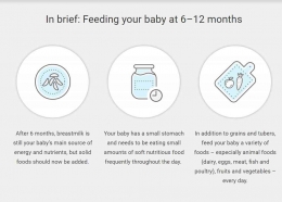Pedoman singkat pemberian MPASI untuk bayi usia 6-12 bulan | sumber foto: Unicef.org