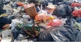 Kondisi sampah bila tidak di pilah. Potensi ekonomi terbuang, Sumber: DokPri