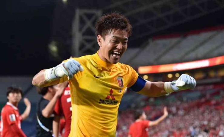 Shusaku Nishikawa menjadi pahlawan kemenangan Urawa Red Diamonds atas Jeonbuk Hyundai Motors, Kamis (25/8/2022). FOTO: the-afc.com
