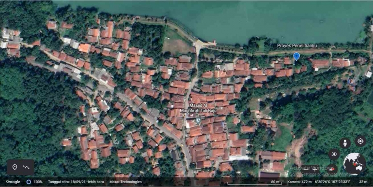 Sumber: Google Earth. Foto screenshoot oleh  Ahmad Said Widodo