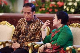 Presiden Jokowi dan Megawati, Sumber: Pikiran Rakyat