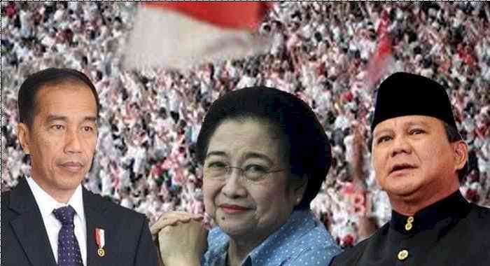 Kolase Joko Widodo, Megawati Soekarnoputri dan Prabowo Subianto/net by RMOL Jakarta