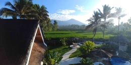 Pemandangan Pagi di Vila Tetebatu, Lombok Timur.| Sumber: Dokumentasi pribadi