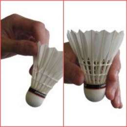Kiri: Cara untuk servis pendek. Kanan: Cara untuk servis panjang. (Sumber: https://www.masterbadminton.com/badminton-serve.html)