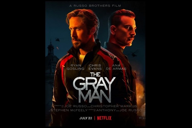 Ryan Gosling dan Chris Evans dalam The Gray Man| Dok Netflix via Kompas.com