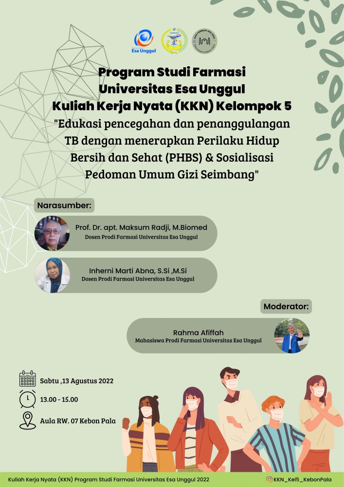 Poster Acara Edukasi TB & Sosialisasi Pedoman Umum Gizi Seimbang. Dokpri