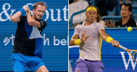 Daniil Medvedev (kiri) dan Rafael Nadal, keduanya punya peluang besar juara US Open 2022. (sumber foto: Scroll.in)