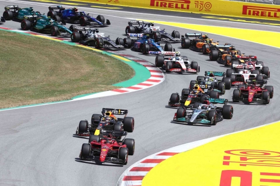 Spanish Grand Prix race start (motorsportmagazine)
