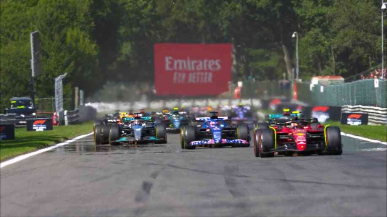 Belgium Grand Prix Lap 1 (f1.com)