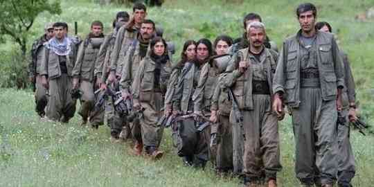 Konflik Turkiye dan tentara kurdi PKK. Dalam gambar tentara Kurdi. ©Reuters via Merdeka.com