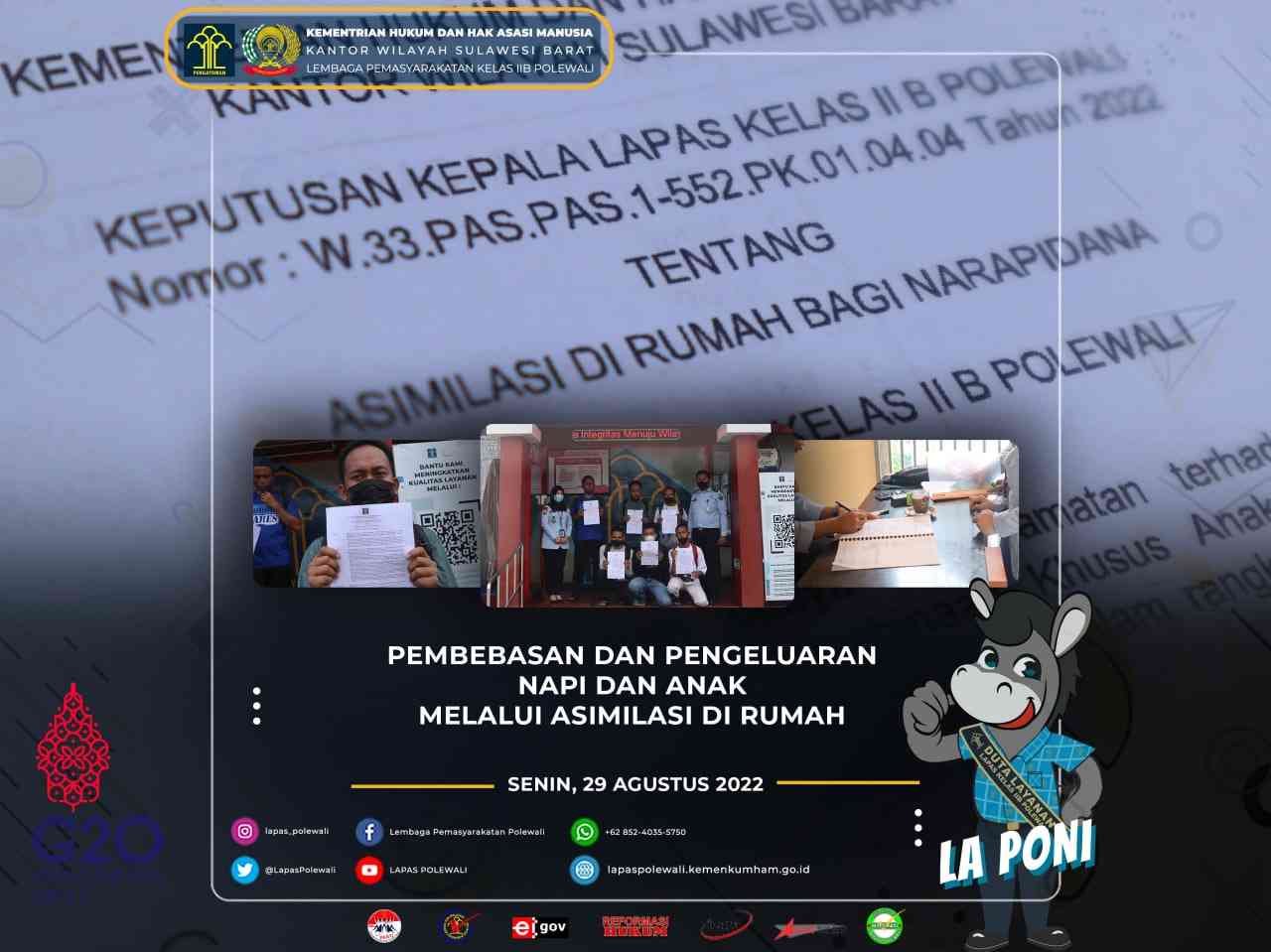 Asimilasi Rumah Lapas Polewali - Kompasiana.com