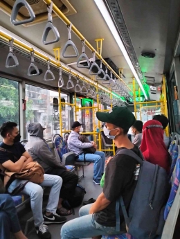 Kondisi Busway Jam 6 pagi. Dokumentasi Pribadi