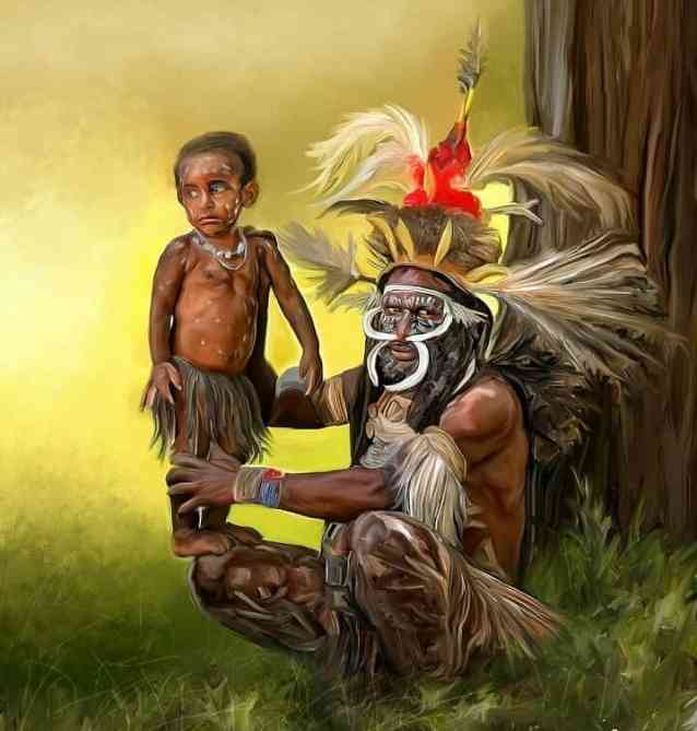 Ilustrasi Khasana Adat Papua : shopee.co.id/babydoolcuing