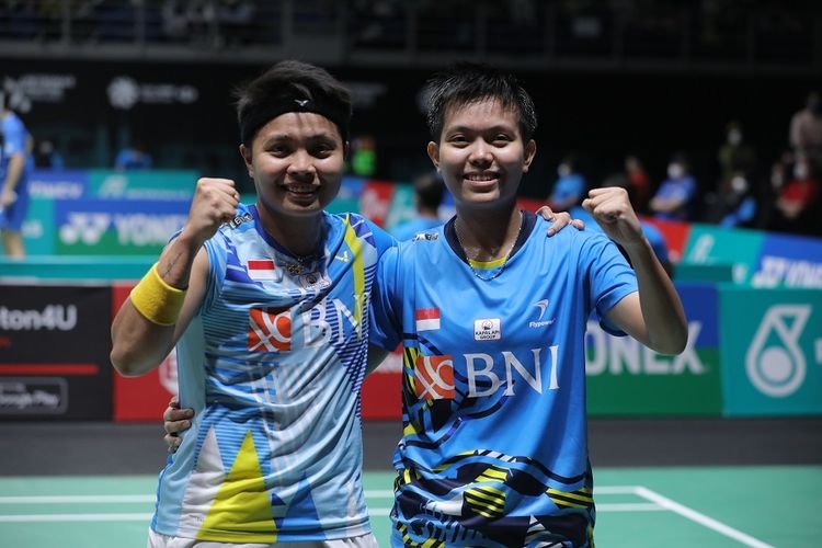 Apriyani Rahayu/Siti Fadia Silva Ramadhanti kembali dipasangkan di Japan Open 2022. | Sumber: Dokumentasi PBSI via Kompas.com