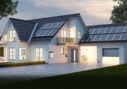 Ilustrasi rumah yang terpasang sistem solar panel. Sumber foto: sunenergy.id
